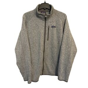 Patagonia Better Sweater Full Zip Fleece Heather Gray Men's XL Casual Hiking